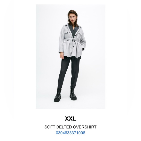 Zara Belted Shacket - Picture 2 of 6